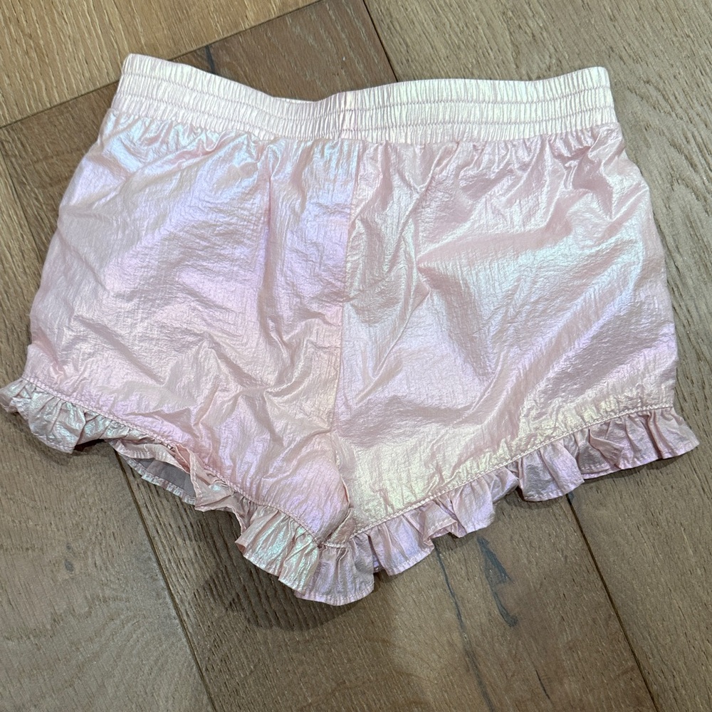 Pink Ruffled Kids Shorts - Picture 3 of 3